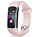 Fitness Tracker HR, Activity Tracker with Heart Rate Monitor and Sleep Monitor,Waterproof Pedometer, Step Counter, Calories Counter for Android & iPhone (Lavenderblush)