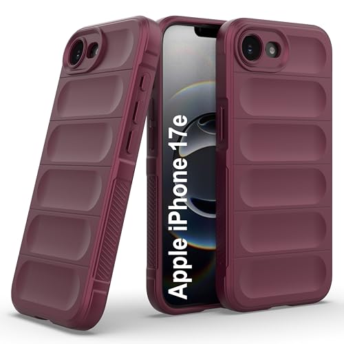 Image of Zapcase Back Case Cover for iPhone 17e | Compatible for iPhone 17e Back Cover | Liquid Silicon Magic Case with Camera Protection | Plum