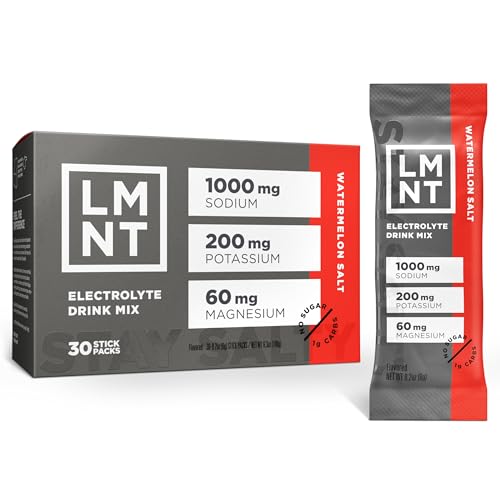 lmnt zero sugar electrolytes - watermelon salt  drink mix  30-count