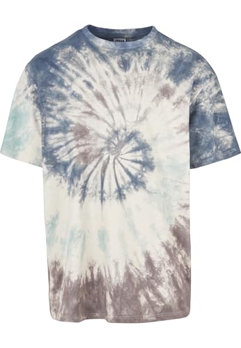 Urban Classics T-Shirt Oversize Tie-Dye Homme T-Shirt Manches Courtes Blanc cassé M