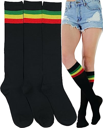Image of ToBeInStyle Women's Colorful Patterned Design Knee High Socks