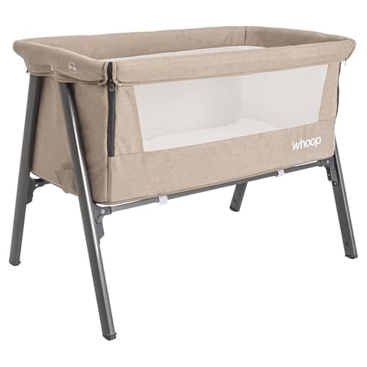 BERÇO LADO A LADO LAZY WHOOP 8203ACA CAPUCCINO