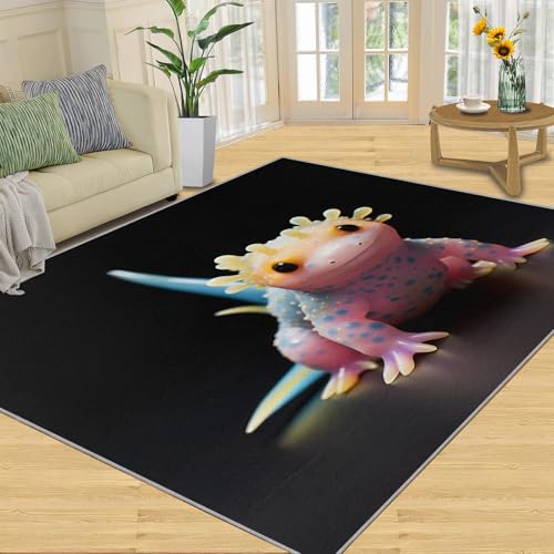Cute Axolotl Tapete Antideslizante 2x3 Pies