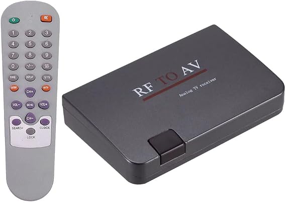Premium Analog Coaxial TV to Composite RCA Video Audio ConverterExternal TV Tuner