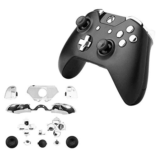 Image of for Xbox One Elite Replacement Full Buttons Bumper Triggers T6 T8 Screwfor Xbox One Controller with 3.5mm Jack (Chrome Silver)