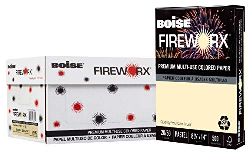 BOISE FIREWORX Premium Multi-Use Colored Paper, 8.5
