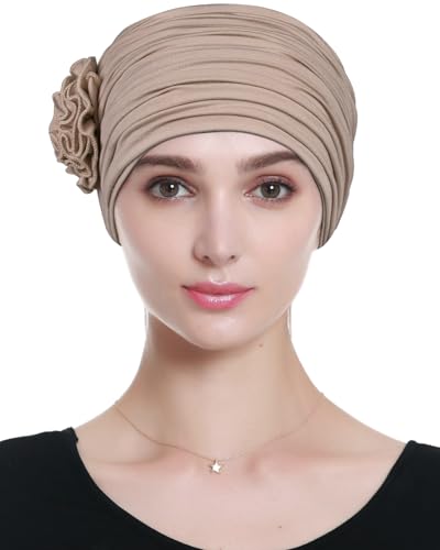 Alnorm Flower Design Chemo Hair Loss Caps Cancer Headwear for Women miniatura 2