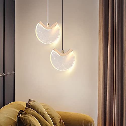 Mini lampe suspendue en cristal moderne 15cm plafonnier métal