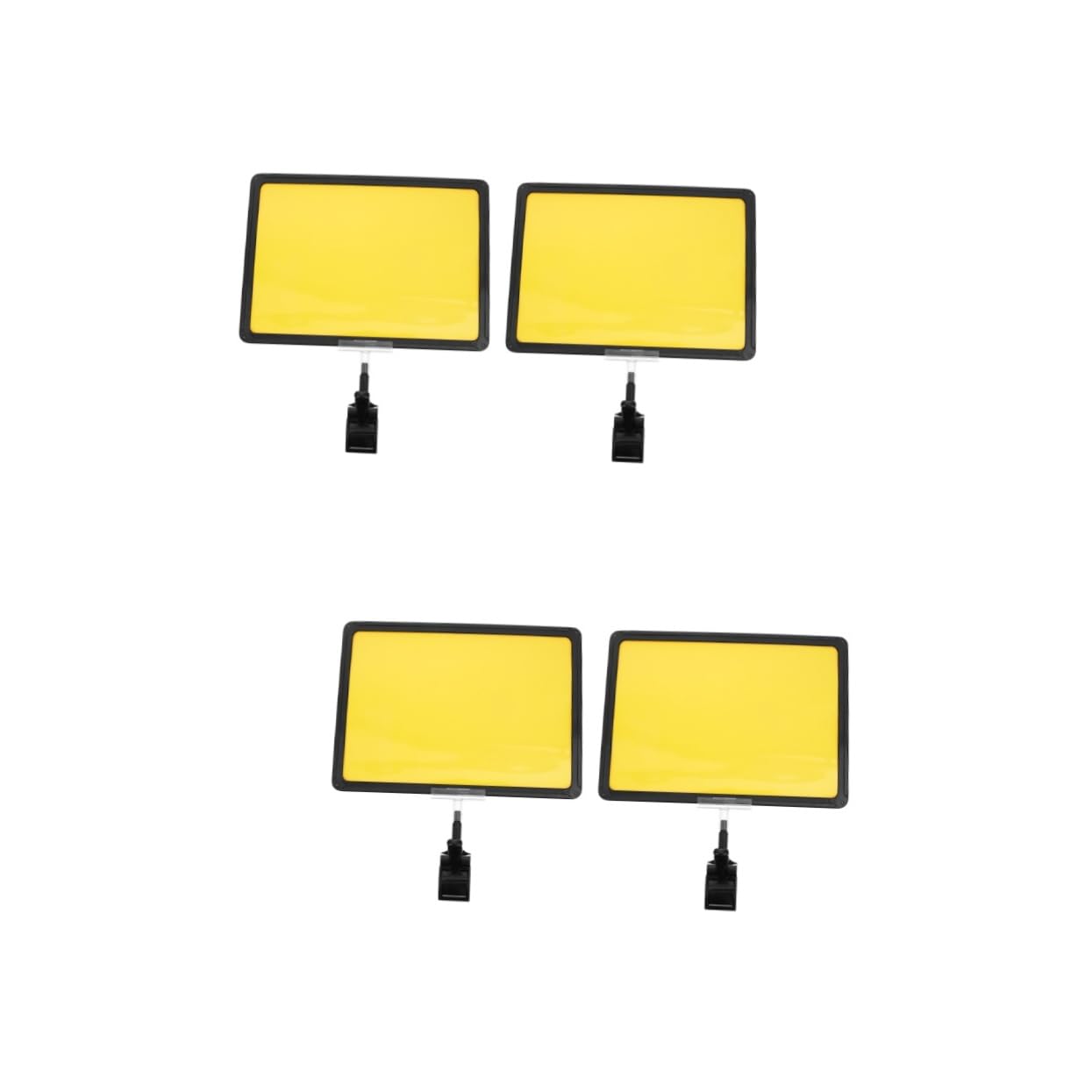 OSALADI 2 Ensembles Porte Étiquette Avec Clip Rotatif Support Étiquette Prix Réutilisable Pour Affichage Notes Et Lot 2 Pièces * 2