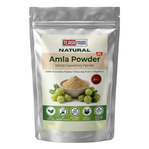 Tejash Foods Amla Powder 200g | 100% Pure & Natural | Rich in Vit...