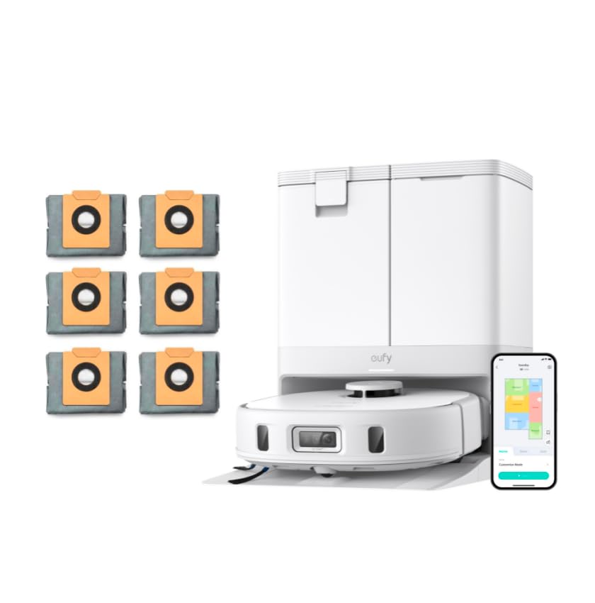 Amazon.com: eufy X10 Pro Omni Robot Vacuum White + 6-Pack Large