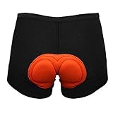 Battnot Radunterhose Radlerhose Damen Herren Unisex Bequeme Fahrradhosen Gepolsterte Schnelltrockende Kurz Radsportshorts Elastische Atmungsaktive Sitzpolster 3D Radhose Sitzpolster Unterwäsche XXXL