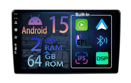 Autoradio Android 15 pour Ford Transit Custom 2018-2022 avec GPS et Écran Tactile 10.1 Pouces