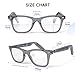 GetD AI Glasses for Men & Women, Smart Glass Powered by ChatGPT, AI Real-time Translation with 145 Languages, 11H Music Play, Bluetooth Glasses with Anti-Blue Light Lens for Daily Use, Travel