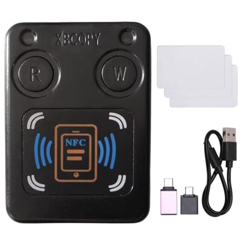 Osmond Lector de Tarjetas con Chip Inteligente RFID NFC, Copiadora + 3 Tarjetas CUID IC, 13,56 MHz, ID, 125 Khz, 250 Khz, 375 Khz, Clonador de Token RFID
