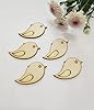 50pcs Mini Wooden Bird Shapes, DIY Wood Birds Blank for Art Projects Craft Decoration Gift Decoupage Ornament Craft Supply Unpainted (1'') #1
