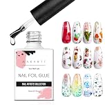 Makartt 15ML Nail Foil Glue Gel for Foil Stickers Nail Transfer Tips Manicure Art DIY UV LED Lamp Required Soak Off