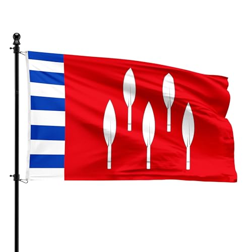 Drapeau Meix-devant-Virton anti-effilochage 90x150 cm résistant aux intempéries - 2