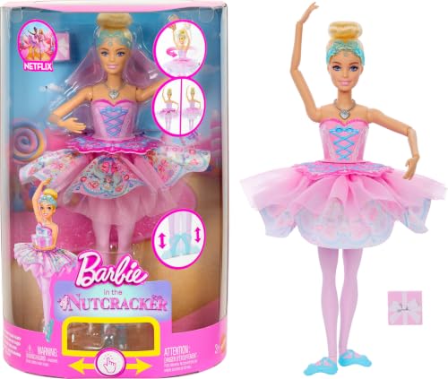 ​Barbie in the Nutcracker Clara Doll | Surprise Tutu Transformation Feature, Ombre Tutu, Heart Locket Necklace Accessory & Gift Box​​​
