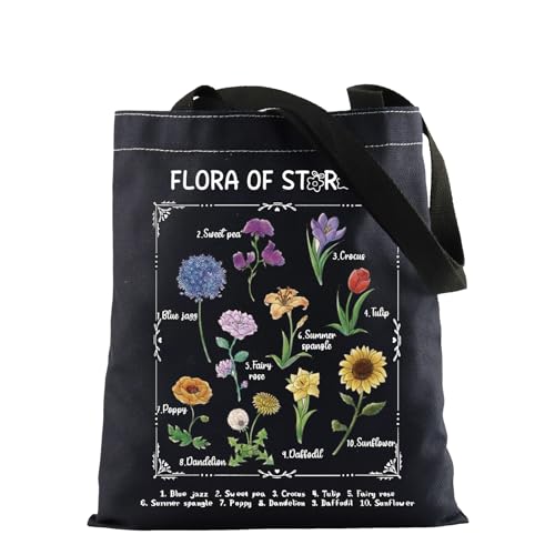 Sac fourre-tout blanc Valley Game aux motifs fleurs de rosée et pélican