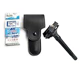 G.B.S Classic Chrome Adjustable Butterfly Open Double Edge Safety Razor, Clean, Smooth Shave, Leather Case