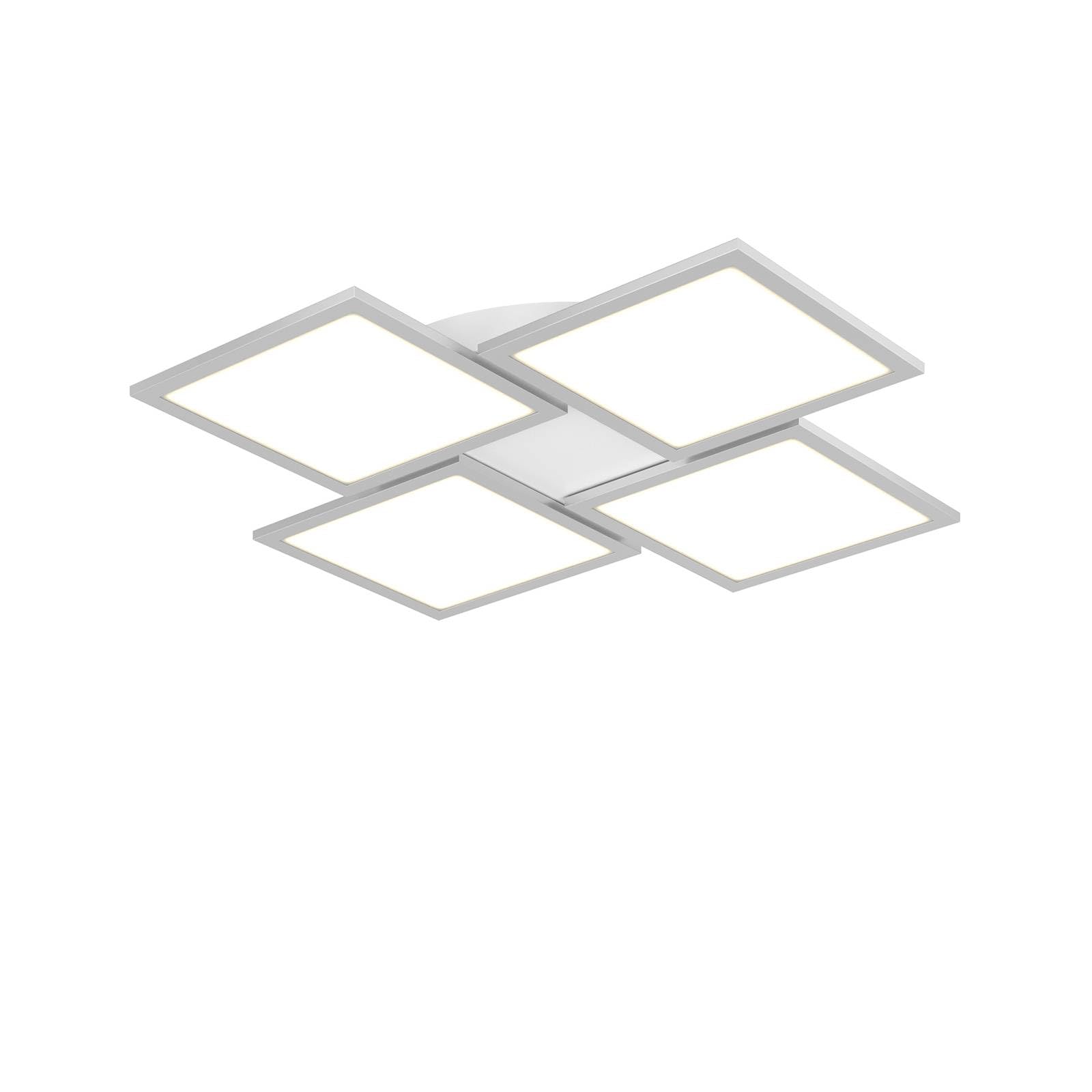 Lucande White, Silver Led Ceiling Light Ilira Dimmable (Modern) In Silver Made Of Aluminium For E.g. Kitchen (4 Light Sources,) From Ceiling Lamp,