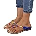 Soupliebe Tong Femme Sandale Élégance Nu Pieds Bride Cheville Sandales Chaussures Compensées Chaussures Plage Claquette Gladiateur Tongs Pantoufles Bohême Plates Chaussures