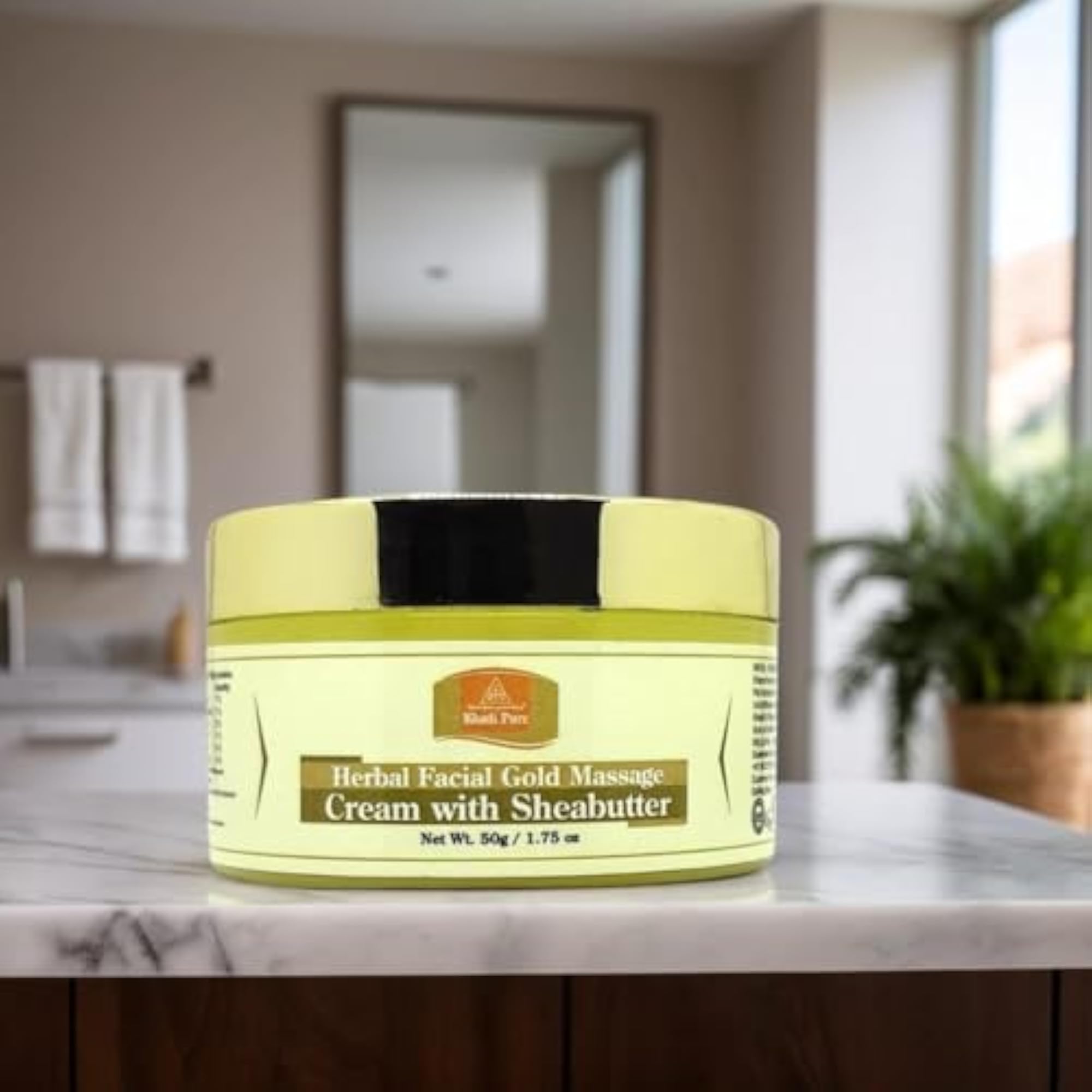 Facial Gold Massage Cream & Jasmine Green Tea Foot Crack Cream, 50 g Pack