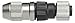 Hubbell MCMS14IDC Micro-Quick Control Field Attachable Connector Straight Female Plug with Metallic Coupling Nut, 4 Pole, 22 - #24 Wire Gauge, 0.16" to 0.21" Cable Diameter