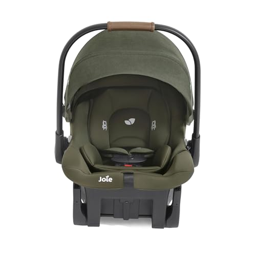 Image of Joie Baby, Mint Latch Baseless Infant Car Seat - Lightweight, Built-in Rigid Lower Anchor Attachments and Side-Impact Protection - No Base Installation Required, Travel-Friendly Design (Forest)