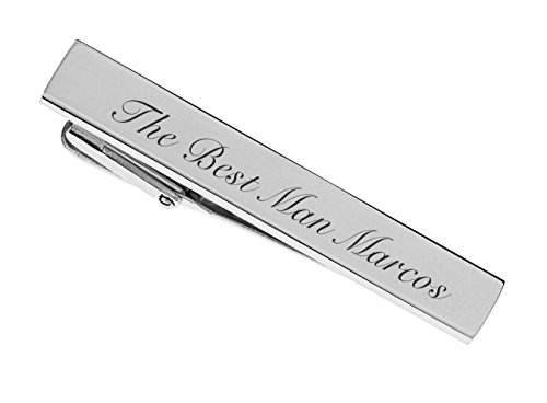 Personalized Hand Polished Silver Stainless Steel Tie Clip Custom Engraved Free - Ships From Usa #TOP2