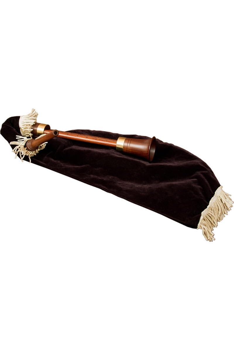 Roosebeck Sheesham Mediterraner Dudelsack W/Twin chanters & Bezug schwarz Samt bgmpr