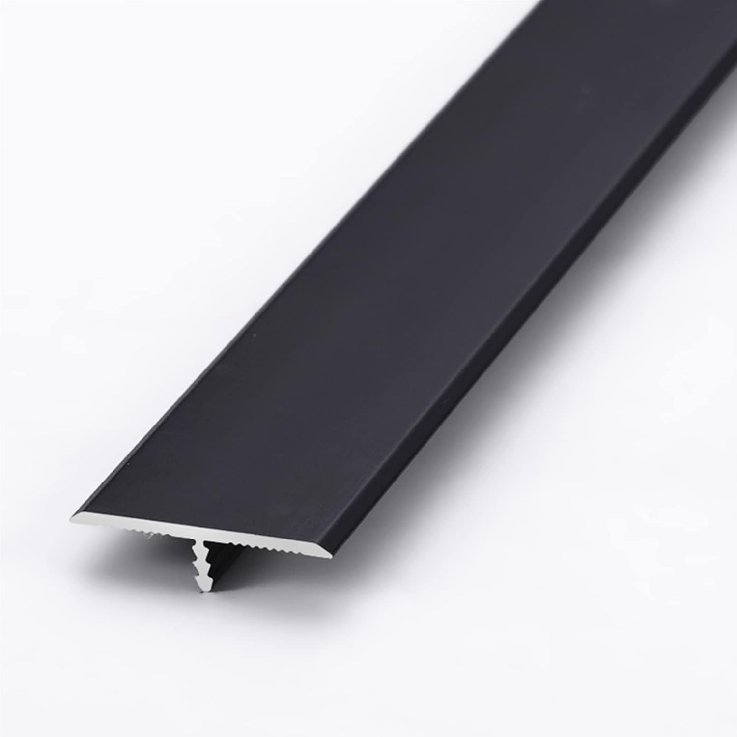 10 Pcs Aluminium Alloy T Molding Floor Transition Strip 48" Long Doorway Edge Trim 1.3"/33mm Wide Black