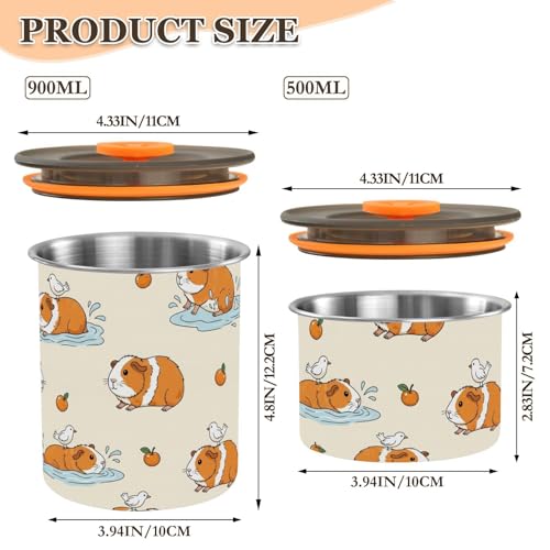 Contenedor de Café Acero Inoxidable 900ml Beige miniatura 2
