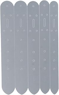 5Pcs Translucent Belt Buckle Holes Templates DIY Set,Leathercraft Belt Punching Template,Handmade Positioning Template Belt Positioning