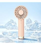 Koonie Portable Mini Handheld Fan, Powerful 3 Speeds Small Desk Personal Fan with LED Light, Cute...