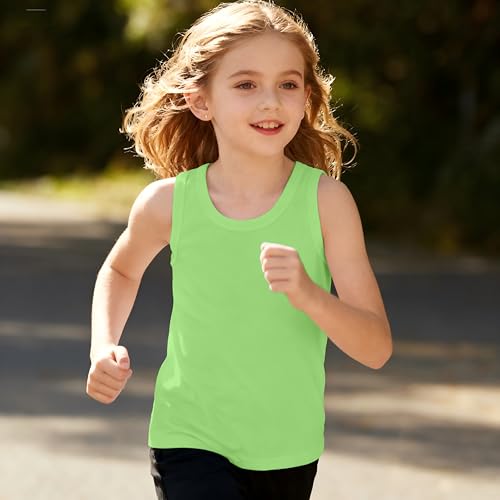 Image of Soft Undershirt Tank Top Cotton Sleeveless Shirts for Girls Or Boys