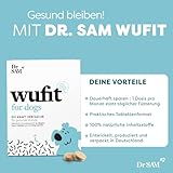 Dr. SAM wufit Dogs Tabletten – Ergänzungsfuttermittel zur Unterstützung der Magen-Darm-Funktion nach exklusiver Tierarzt-Rezeptur, für Hunde ab 40kg (1-Monatspackung)