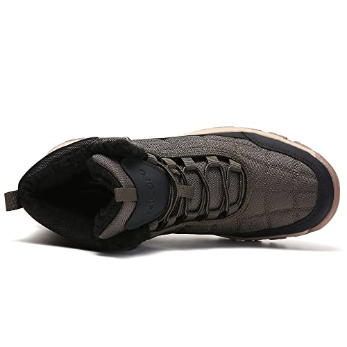 Image of SKDOIUL Men's Winter Outdoor Snow Boots Shoes