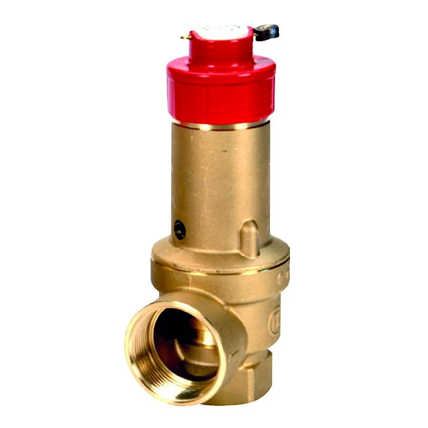 válvula de seguridad cualificada inail (ex ispesl) - conexiones: 3/4 "x 1 "ff válvula de seguridad inail 3/4 "x1" 3,0 bar