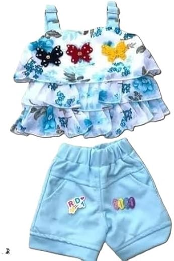 Kids' Summer Top & Shorts Set – Soft Cotton Outfit for Boys & Girls