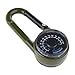 Aurgiarme Outdoor Multifunctional Hiking Metal Carabiner Thermometer Keychain