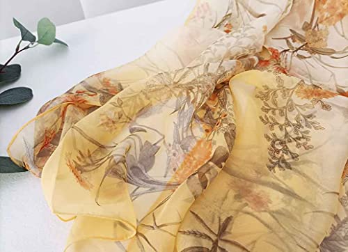 Image of Acotavie Scarfs for Women Lightweight Fashion Scarves Print Floral Pattern Scarf Shawl Wraps
