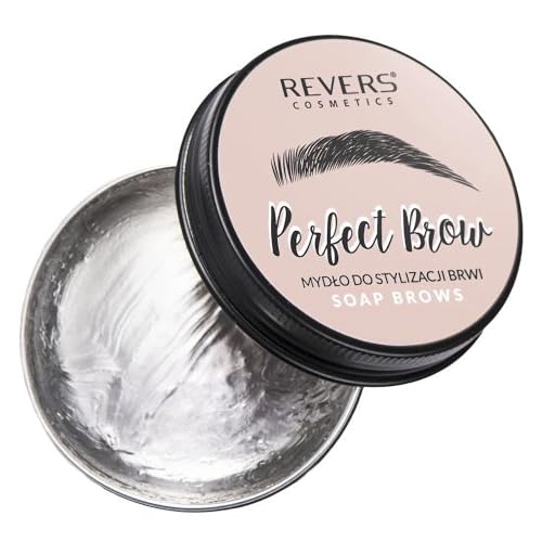 REVERS COSMETICS Perfect Brow - Jabón de cejas para modelar y fijar las cejas, efecto laminación, secado rápido, no deja residuos, fórmula de larga duración, perfumado, transparente 20g