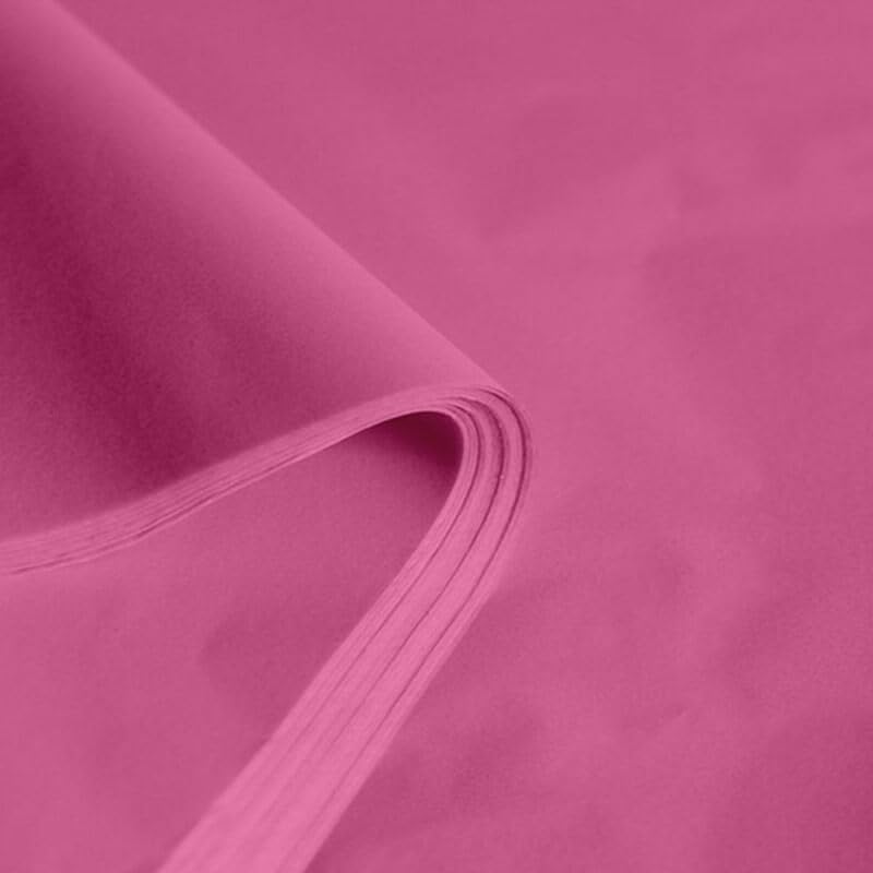 ezkart | 50 unidades de papel de seda de colores surtidos de gran tamaño sin ácido, ideal para hojas de papel de regalo para embalaje | Dimensiones: 50 cm de ancho x 76 cm de largo (rosa, 50 unidades)