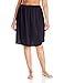 Vassarette Women's Full Figure Tailored Anti-Static Half Slip 11822, Black Sable-24 inch, 2X-Large