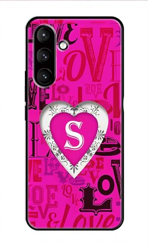 Image of Metal TPU Printed Back Cover for Samsung Galaxy M35 5G (Alphabet S -J1) 360 Degree Protection | Camera Protection -25092024(AR)
