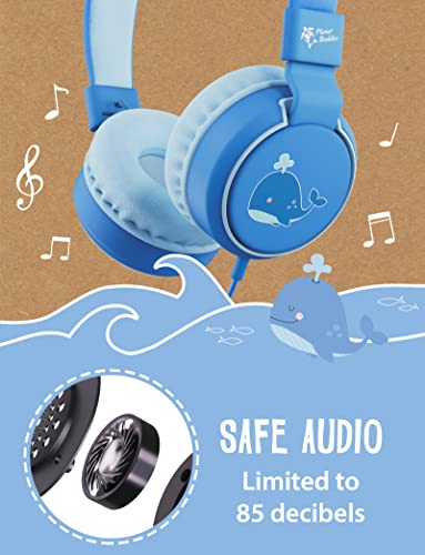 Planet Buddies Kids Headphones, Foldable Wired On Ear Headphones for Kids with Microphone 85dB Volume Limiter - Image 2