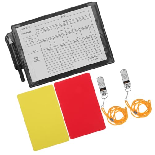 Kit Completo de Árbitro de Fútbol con Tarjetas y Silbato miniatura 1