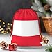 Longzehao Austrian flag Print Drawstring Gift Bags For Christmas,Holiday Gift Wrapping Bag Assorted Sizes